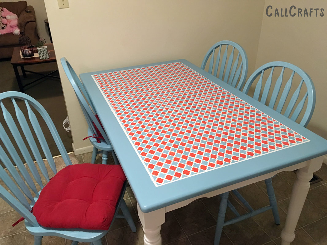 diy repainting kitchen table