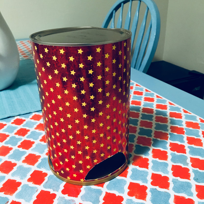 Simple Craft you can make during nap time for you little one out of a formula tin.